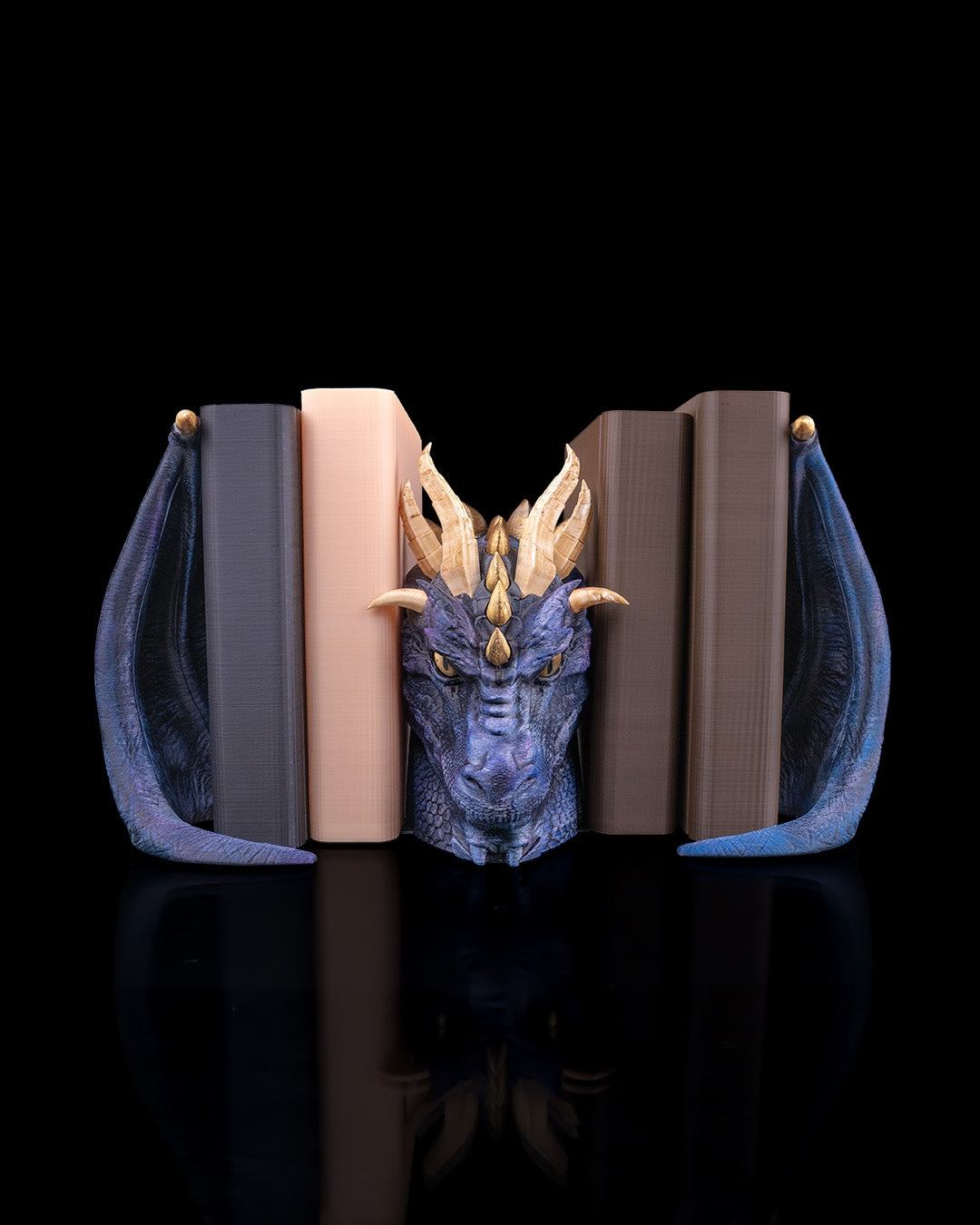 3D Printed Bookends Collection – Unique Shelf Decor