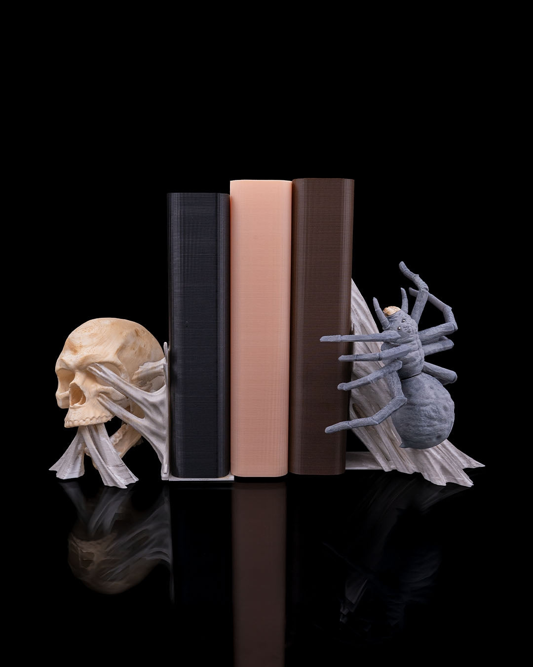 3D Printed Bookends Collection – Unique Shelf Decor