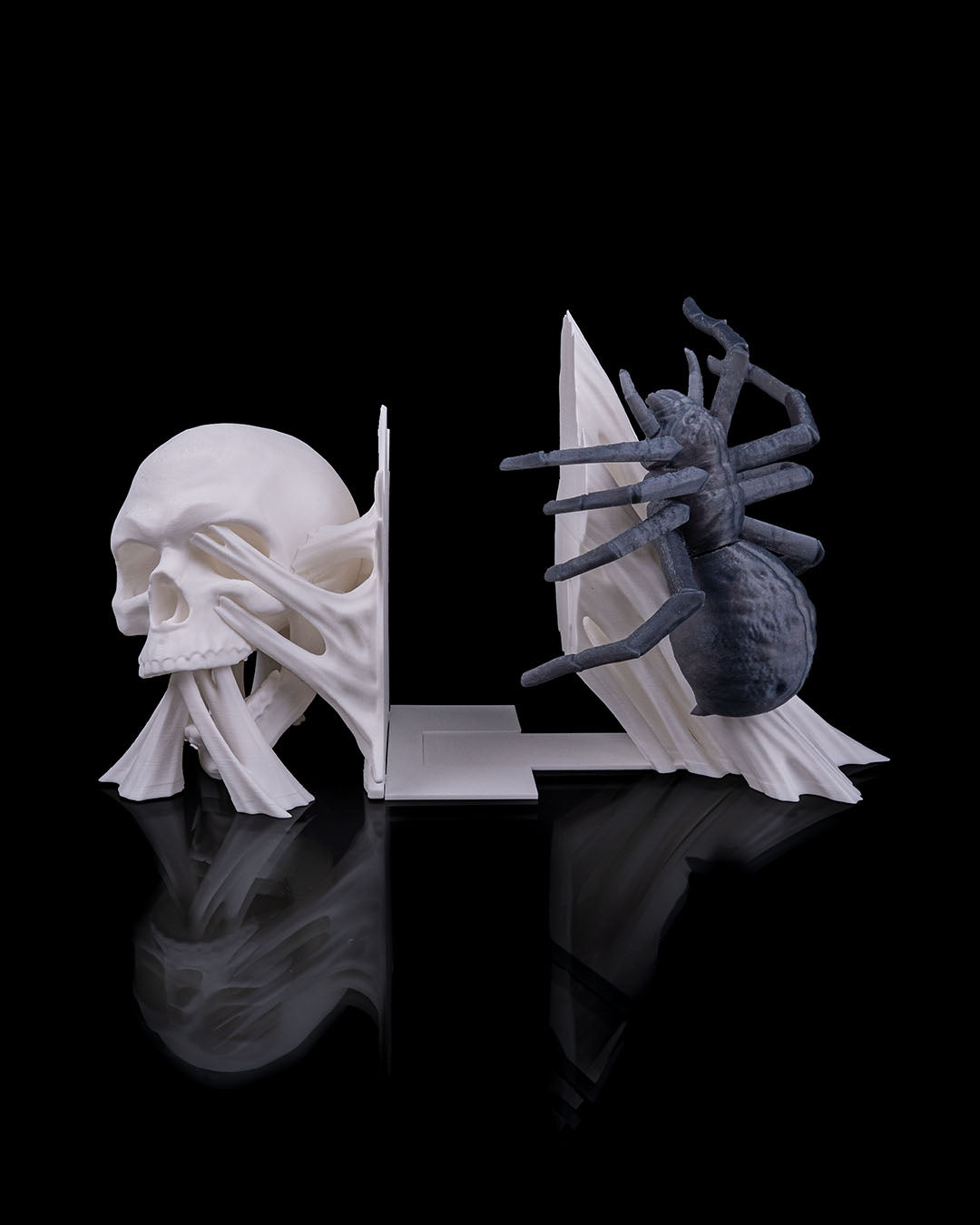 3D Printed Bookends Collection – Unique Shelf Decor