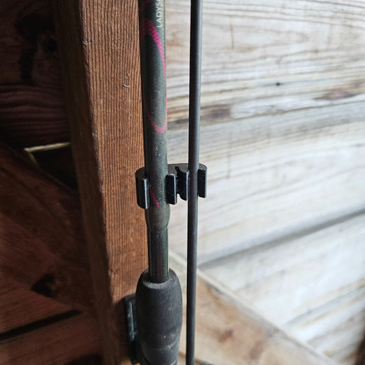 Fishing Rod Clips – Snap-On 2-Piece Rod Holder for Transport & Storage