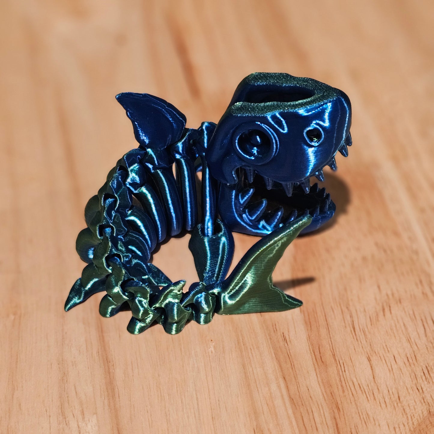 Articulated Shark Skeleton – 3D Printed Flexi Fidget Toy & Ocean Display