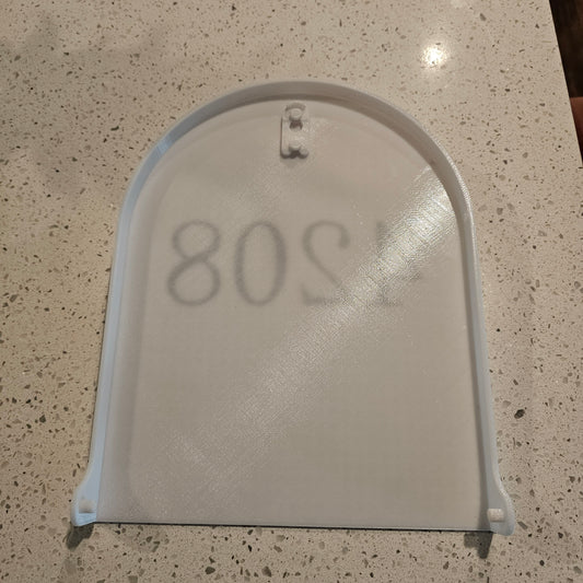 Custom 3D Printed Mailbox Door Replacement – With Latch & Address Numbers