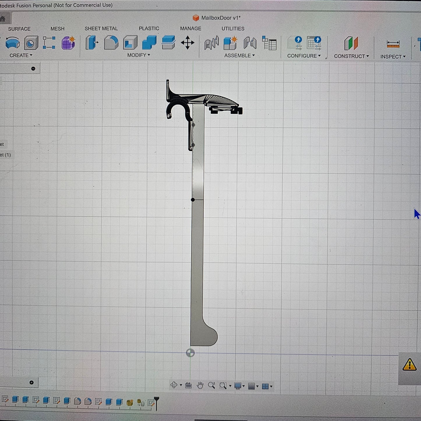 Custom 3D Printed Mailbox Door Replacement – With Latch & Address Numbers