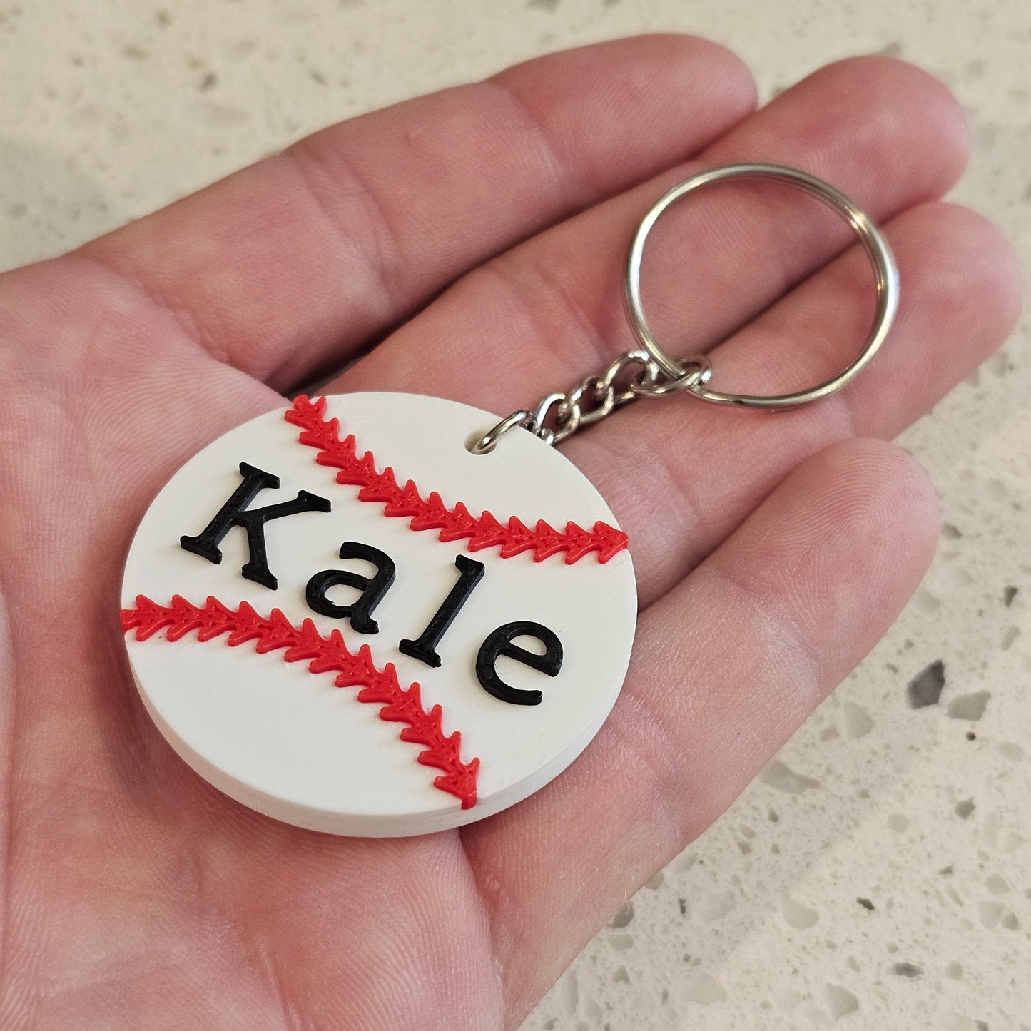 Personalized Sports Keychains – 3D Printed Custom Jersey & Ball