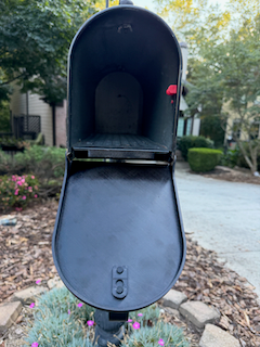 Custom 3D Printed Mailbox Door Replacement – With Latch & Address Numbers