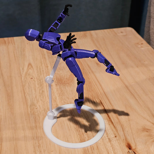 Display Stand for Articulated Model Dummy – 3D Printed Support Base