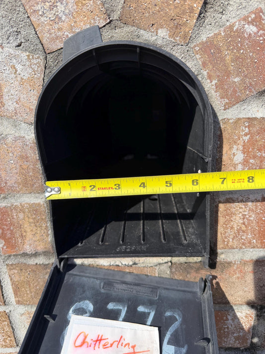 Replacement Door for Plastic Mailbox – Style 2 – Front Options: Plain, Text, or Decorative Figure (Copy)