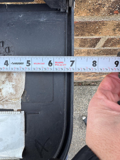Replacement Door for Plastic Mailbox – Style 2 – Front Options: Plain, Text, or Decorative Figure (Copy)