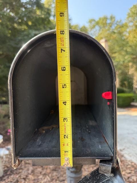 New 3D printed replacement door for small metal mailbox
