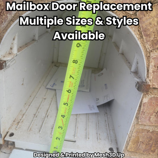 Plastic mailbox door replacement Design 3 - multiple sizes and styles available
