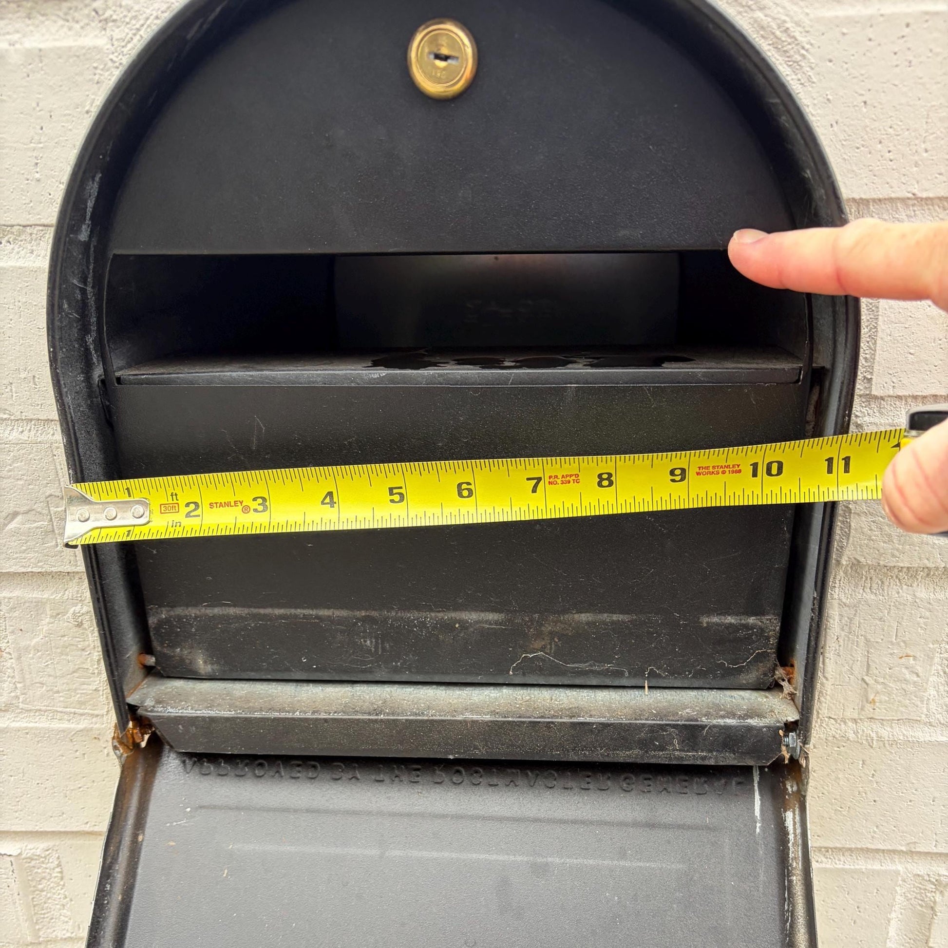 Metal mailbox door replacement 11 by 11.5 inches