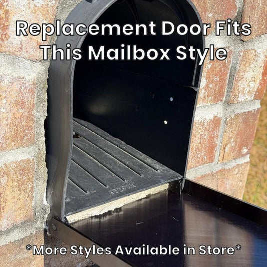 Design 2 plastic mailbox this replacement door fits