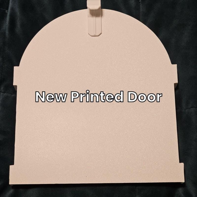 New 3D printed replacement door for a Design 3 mailbox, front