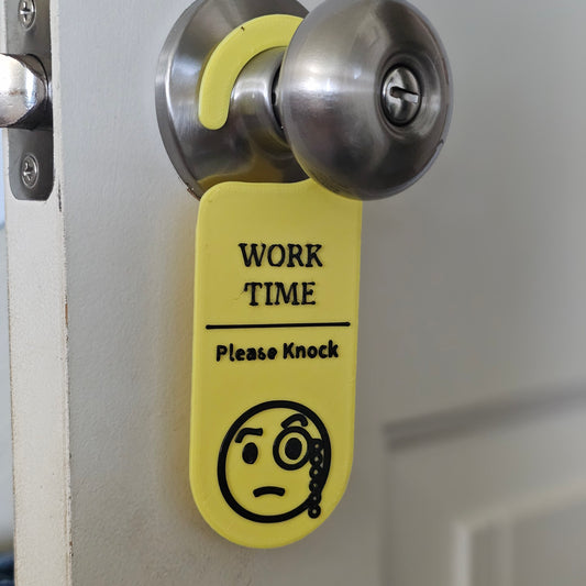 Customizable Door Handle Sign